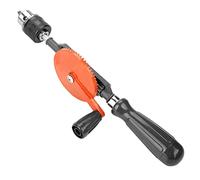 Hand Drill, Chuck size1/4, 3/8" Optional, Portable Hand Crank Drill Mini Manual Drill with Double Pinions for Wood Plastic(3/8in)