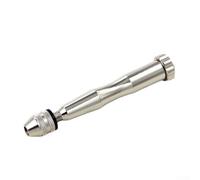 Hand Drill Manual Pin Vise 0.3-3.5mm Chuck for Epoxy Polymer Beads - Accurate Drilling Device for Hobby Crafts Electronic Assembly PCB Work Silver 120mm
