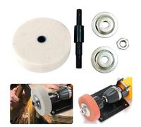 Hand Drill To Grinding Wheel Converter Head Suitable For Metal Polishing Deburring With 75mm Diameter & 10mm Bores White Corundum Grinding