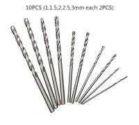 Hand Drill with Keyless Chuck 0.6-6mm, 185mm Aluminum Alloy Compact Drill for PCB, Wood, Plastic, Carbon Fiber, Includes 10PCS Carbide Drill Bits (1/1.5/2/2.5/3mm)