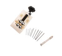 Hand Drilling Vise Set for Beads and Small Parts, White | Compact 4-Point Clamp with Hand Pin Vise for Jewelry Work