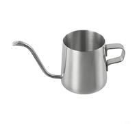 Hand Drip Coffee Kettle with Long Narrow Gooseneck Spout for Even Pouring, Made of 304 Stainless Steel, Suitable for Home, Cafe, Office, and Camping (Silvery 250ML)