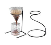 Hand Drip Coffee Stand - Minimalist Style Filter Holder, Compact Size, Aluminium Construction, Brew Stand Display, Non-Slip Base, Manual Coffee Making Station, Bar, Counter, Kitchen