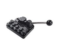 Hand-Driven Jewelry Bending Tool with Built-in Forming Die | Hand-Powered Lever Mechanism, Changeable Die Shapes for Alternate Shaping Tasks, Forming Pieces Grouped on the Base
