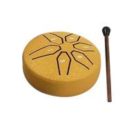 Hand Drum | 7.5 cm Outdoor Steel Heavy Drum - 6 Sheet Music Metal Pocket Percussion Drum for All Ages, Children's Training