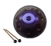 Hand Drum - 9/10/12 Notes In D Kurd Minor Steel Hand Pan Percussion Instruments, 432/440 Hz Handpan Drum Sets, Instrument Handpan Drums For Children And Adults(B-440hz,10 notes)