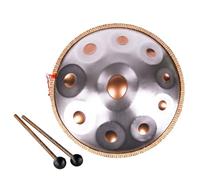 Hand Drum - 9/10/12 Notes In D Kurd Minor Steel Hand Pan Percussion Instruments, 432/440 Hz Handpan Drum Sets, Instrument Handpan Drums For Children And Adults(A-440hz,12 notes)