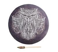 Hand Drum and Stick, Shaman Drum with Drum Stick, Ergonomic Multipurpose Shaman Drum, Reusable Siberian Musical Instrument, Mysterious Drum for Meditation, Yoga