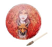 Hand Drum and Stick - Shaman Drum with Drumstick, Shaman Drum Drum Stick, Ergonomic Multi-Purpose Hand Drum, Portable Meditation Hand Drum, Shamanic Musical Instruments for Yoga