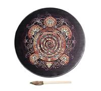 Hand Drum and Wand - Multi-purpose Ergonomic Hand Drum, Shamanic Drum Wand | Shamanic Drum with Wand, Portable Meditation Drum, Shamanic Musical Instruments for