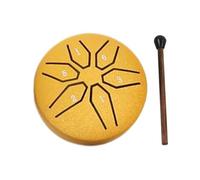 Hand Drum - Pocket Snare Drum, Steel Tang Drum | 3" Metal Pocket Musical Instrument, 6 Note Metal Pocket Percussion Drum, Rain Bell, For All Ages, Prenatal Education, 3.94" x 1.57"