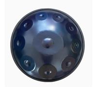 Hand Drum, Steel Hand Pan Percussion Instruments, 432Hz/440Hz Professional Instrument In D Minor, Handpan Drum Sets, For Sound Healing Meditation And Relaxation(Blue-440Hz,10 notes)