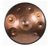 Hand Drum, Steel Hand Pan Percussion Instruments, 432Hz/440Hz Professional Instrument In D Minor, Handpan Drum Sets, For Sound Healing Meditation And Relaxation(Gold -440Hz,10 notes)