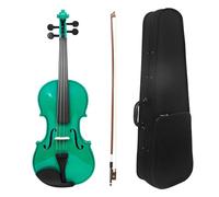 Hand Drums Violin Set for Kids Child Adults 4/4 Green Violins Beginners Students Wood Acoustic Fiddle Kit With Case Bow