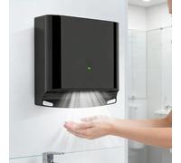 Hand Dryer Automatic Induction, 1250W High Speed 10s Drying, Wall-Mounted Quiet Bathroom Dryer, No-Drill Installation, Hot & Cold Switch, Silver Finish