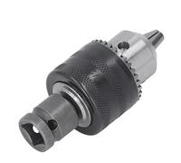 Hand Electric Drill Chuck, Precise Thread, Tapered Drill Chuck, Easy Conversion, Time Saving, Standard High Carbon Steel, with Lathe Wrench