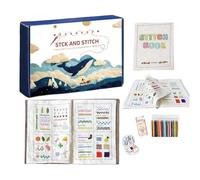 Hand Émbroidery Guide Book - Sewing Craft Manual, Illustrated Practice Kit | Creative śtitch Learning B́OOK for Men Women Boys Girls Teens Youth Family Friends Lessons Training Gift