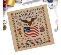 Hand Embroidery Kit - Embroidery Practice Kits - Complete Set Art Craft for Beginners Enthusiasts Men Women Hobbyists Family Members Friends Coworkers Party Decor