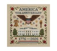 Hand Embroidery Kit - Floral Needlework Art Pattern, Complete Bead Stitching Set with Premium, Intricate Crafting Hobby Supplies, Ideal for Commemorative Gift Decor