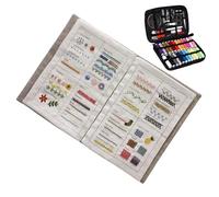 Hand Embroidery Stitch Book with Threader | Complete Beginner Guide for Adults and Teenagers | Cross Stitch Kits and Other Embroidery | Learn Easily at Home and on the Go | Ideal for Ric Courses