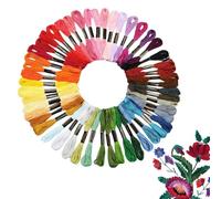 Hand Embroidery Thread - 50 Colours / 447 Colours Embroidery Threads, Floss Involved, Cross | Friendship Bracelets Threads, Rainbow Colour Crafts, Spool to Thread