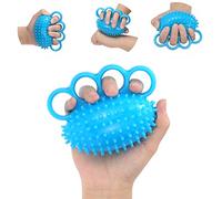 Hand Exercise Ball Finger Therapy Ball - Grip Strengthening Improve Flexibility Squeeze Stress Relief Balls, Resistance Strength Trainer for Wrist