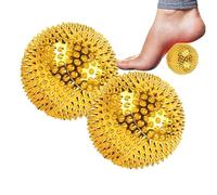 Hand Exercise Balls - Spiked Massager, Magnetic Ball | Dense Massage Balls Pair, Fitness Squeeze Tool for Kids Adults Hands Feet and Palm Reflexology, 3.2cm, 4.7cm, 5.6cm