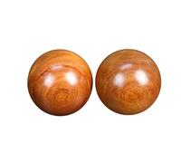 Hand Exercise Balls Wooden Round Therapy Aids Rosewood 2pcs