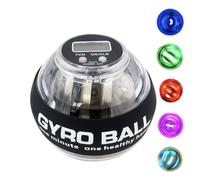 Hand Exerciser,Auto-Start Gyroscopic Wrist Exercise Gyro Balls,Metal Hand & Forearm Strengthener With LED Lights, Adjustable Resistance,for Arm & Finger Workouts