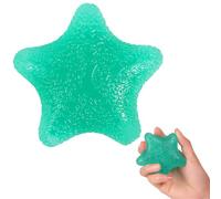 Hand Exerciser Grip Strengthener Ball, Five-star Shaped Stress Balls Silicone Squeeze Toys, Finger Wrist Muscles Arthritis Therapy Ball, Hand Grip Strength Trainer for Adults Kids Elderly (Green)