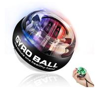 Hand Exerciser - Gyro Ball for Strengthen Arms,Hand Grip Strengthener & Brain Exercise Tool,Ergonomic Wrist Forearm Exerciser,LED Power Gyro Ball for Memory, Focus & Grip Strength (1PCS)