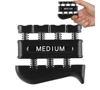 Hand Exercises | 3.54 Inch Improve Dexterity and Strength on Fingers | Grip Strength Trainer for Musicians | Adjust the Tension Per Finger Simulated String to Comfortably Design Calluses