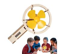 Hand Experiment Electric Fan | Engineering Learning Kit Wooden Fan,Educational Kit Multifunctional Fun Party Favors for Boys Girls Thanksgiving