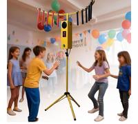 Hand Eye Coordination Training Catching Stick Game, Fast Reflex Sticks Arcade Toy with Adjustable-Height Tripod, Players Party Game for Adults Family Night Business Team Building Green