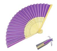 Hand Fan Bamboo Paper Fan Pocket Folding Fan Color Guest Fans Decorative Guest Blank imple Folding Fans Gift