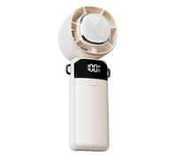 Hand Fan - Battery Fan | Portable Fan | Silent Air Cooler With Digital Display And 100 Speeds | Collaborative & Cool Gadgets For Office, Cham