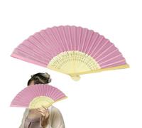 Hand Fan for Women, Foldable, Foldable Hand Fan | Vintage Silk | Hand held silk fan made of wood, Chinese-Japanese craftsmanship, vintage hand folding fan silk for