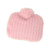 Hand Feet Warmer Plush Water Filled Hot Water Bag Hand Warmer Winter Thickened Water Filled Hot Water Bag Hot Water Bottles for Adults(Pink,21x21cm)