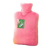 Hand Feet Warmer Plush Water Filled Hot Water Bottle with Cloth Cover Water Filled Hand Warmer Bag Hot Water Bottles for Adults(Pink)