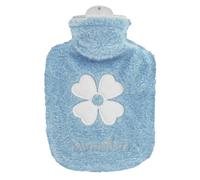 Hand Feet Warmer Small Thick Hot Water Bottle for to Warm Their Belly with Hot Compress Hot Water Bottles for Adults(Blue,21.5x13.5cm)