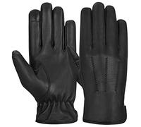 Hand Fellow Genuine Leather Gloves Mens Leather Gloves Fleece Lined Touch Screen Leather Driving Gloves Winter Gloves Thermal Gloves (Black, 2XL)