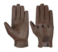 Hand Fellow Men's Leather chauffeur Vintage Retro Style Without Lining Driving Gloves (Light Brown, M)