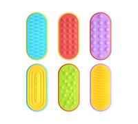 Hand Fidget Slider Toy, Enhances Focus & Coordination, 6pcs, Finger Sensory Toys, Silicone Magnetic Sliders Fidgets, Portable, For Women, Men, Family And Children