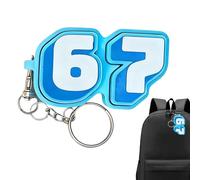 Hand Fidgets - SixtySeven Shape Portable Pendant, Compact Click Tool | Interactive Focus Toy, Stylish Multifunctional Charm Class, Workplace, Study, Event, Travel Carry