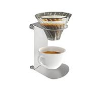 Hand Filter Stand - Stainless Steel Folding Filter Holder | Filter Coffee Stand - For Cafe Camping Travel Cold Brew Preparation Bar Counter