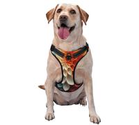 Hand Folded Flowers Dog Harness for Small, Medium, and Large Dogs â€“ Reflective Straps, Adjustable Fit with Quick-Release Buckles