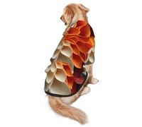 Hand Folded Flowers Dog Hoodie for Medium and Large Dogs – Soft Polyester Pet Clothes, Suitable for All Seasons
