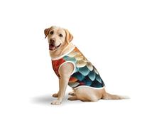 Hand Folded Flowers Dog Pure Cotton Tshirts for Medium & Large Dogs,Breathable Stretchy Tank Top Sleeveless Vest Tee Shirt