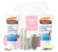 Hand & Foot Care Set - Palmer’s Cocoa Butter Hand Cream 60 ml & Foot Magic 60 ml (Packaging May Vary) + Nail Files, Buffer & Pumice Stone | Cracked Heel & Dry Hand Repair Kit | Gift Ready Set