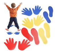 Hand & Foot Coordination Game Mat, Portable 6-Piece Exercise Play Mat Set, Fun Body Balance Training Toy, Wear-Resistant Floor Game Pad For Early Education, Indoor Leisure And Outdoor Lawn Party